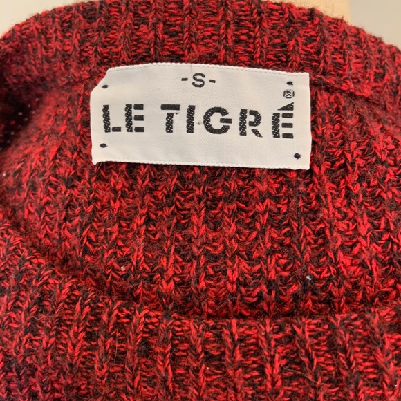 Vintage Le Tigre Chunky Red Sweater - Picture 5 of 5